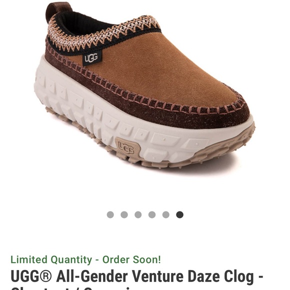 UGG Tan and Cream Venture Daze Clog - Picture 1 of 16